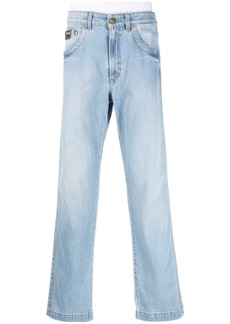 Versace low-rise wide-leg jeans