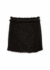 Versace Lurex Tweed Mini Skirt