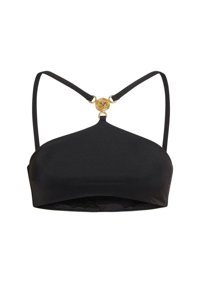 Versace Lycra Halter Neck Bikini Top