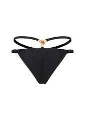 Versace Lycra Logo Double Strap Bikini Bottom