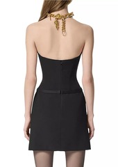 Versace Matte Satin Cocktail Dress