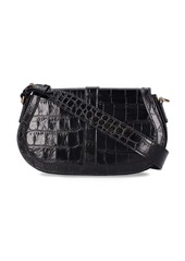 Versace Medium Croc Embossed Leather Bag