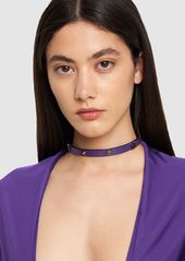 Versace Medusa Adjustable Leather Choker