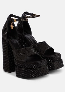 Versace Medusa Aevitas embellished platform sandals