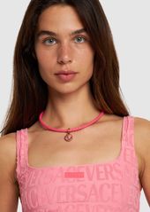 Versace Medusa Biggie Leather Collar Necklace