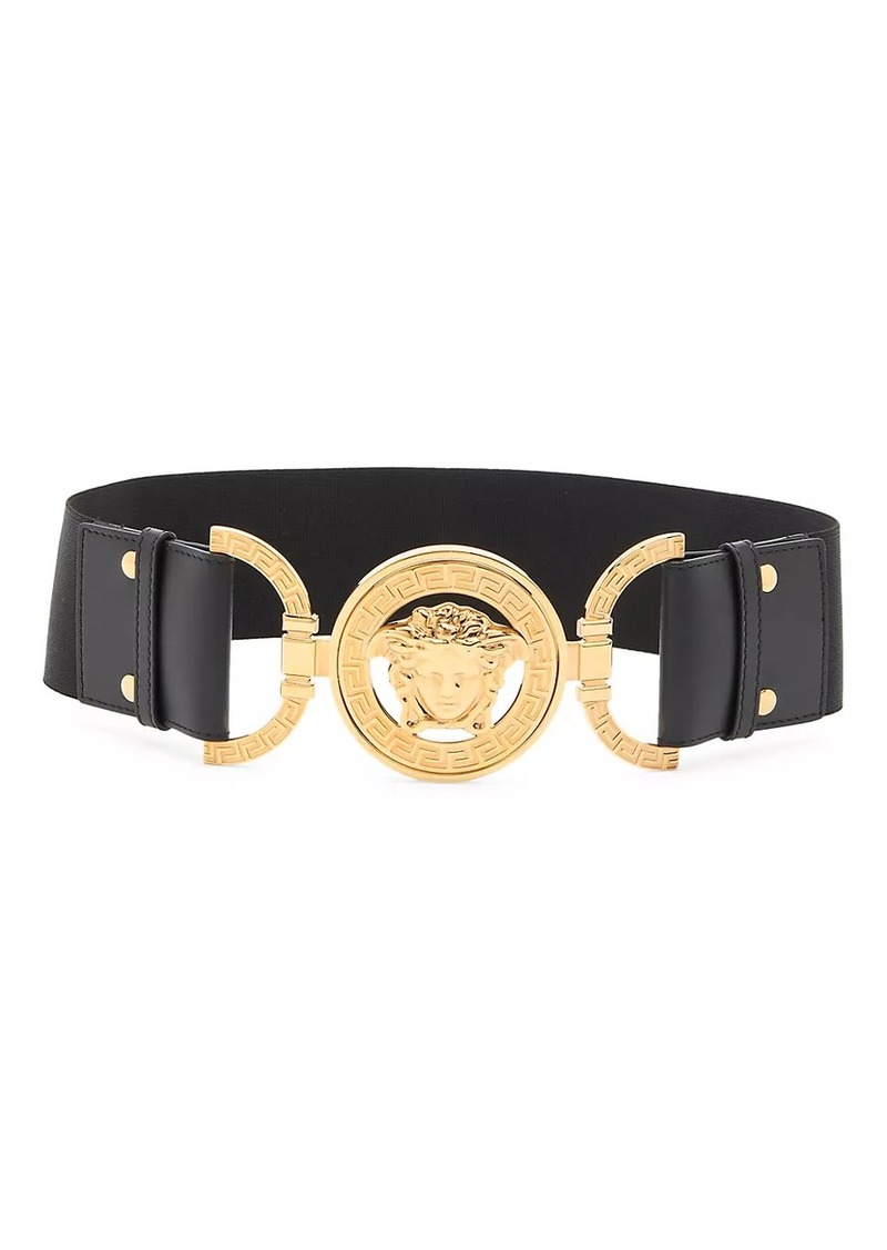 Versace Medusa Buckle Leather Belt