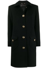 Versace Medusa button single-breasted coat