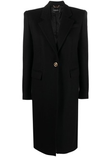 Versace Medusa-button single-breasted coat