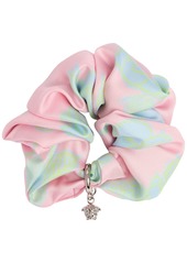 Versace Medusa Charm Silk Scrunchie