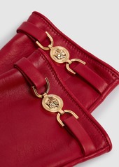 Versace Medusa Clamp Leather Gloves