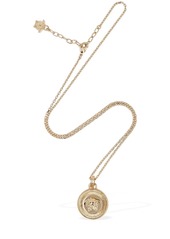 Versace Medusa Coin Charm Necklace