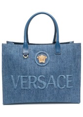 Versace Medusa denim tote bag