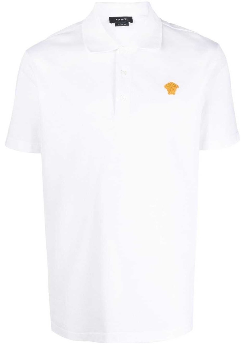 Versace Medusa embroidered polo shirt