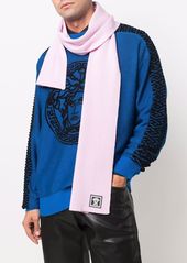 Versace Medusa wool ribbed scarf