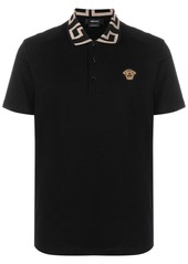 Versace Greca short-sleeved polo shirt