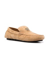 Versace La Medusa suede loafers