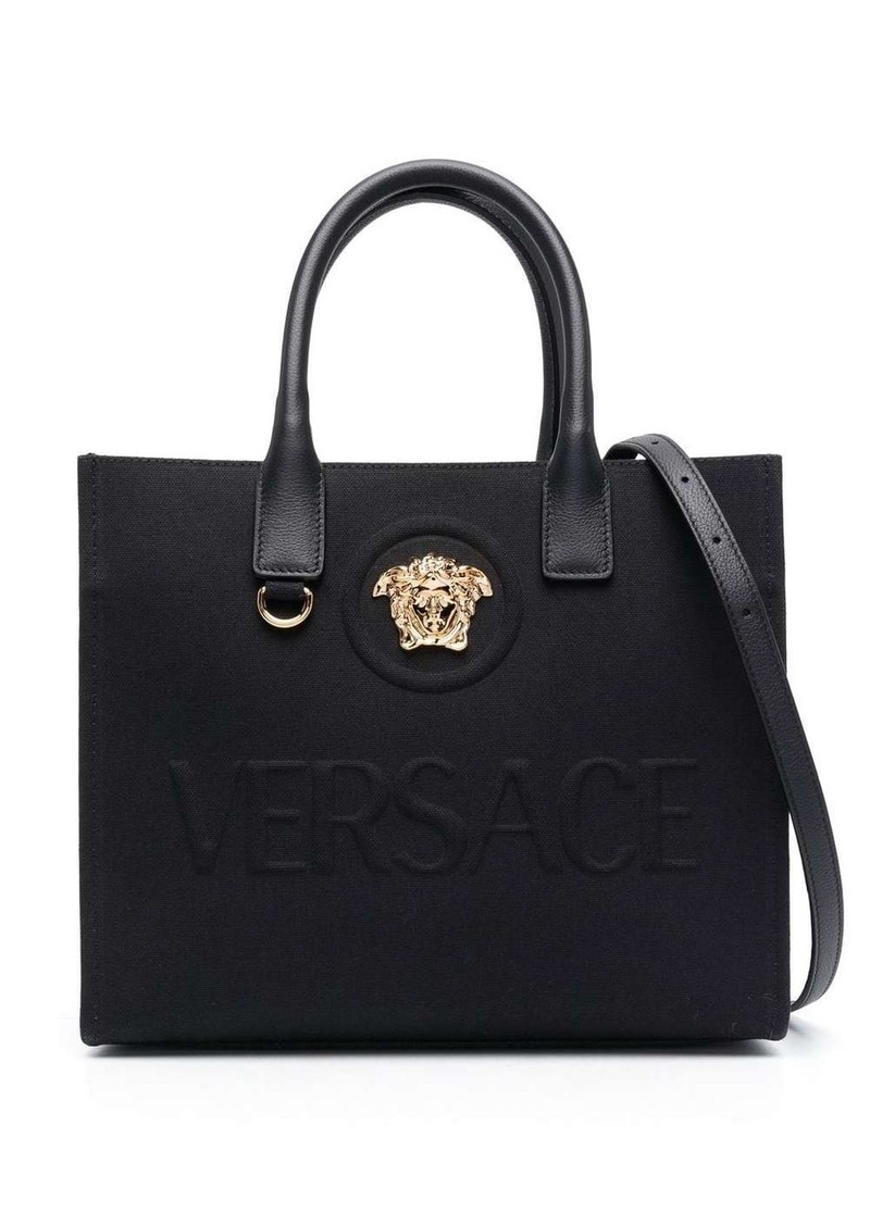 Versace small La Medusa canvas tote bag