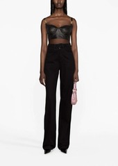 Versace Medusa '95 leather bustier top