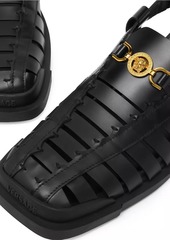 Versace Medusa Leather Cage Sandals