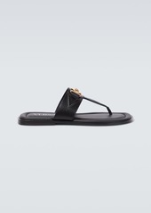 Versace Medusa leather thong sandals