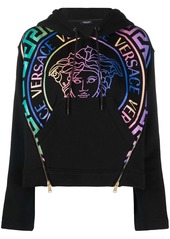 Versace Medusa logo-print zip-detail hoodie