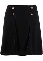 Versace Medusa-motif high-waisted skirt