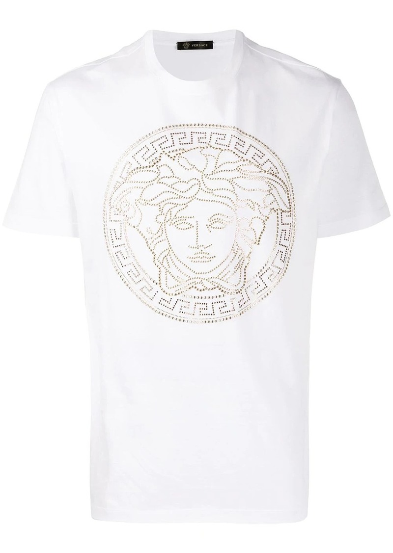 Versace Medusa motif studded T-shirt