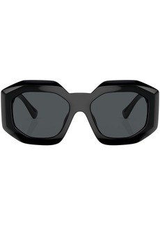 Versace Medusa-plaque geometric sunglasses
