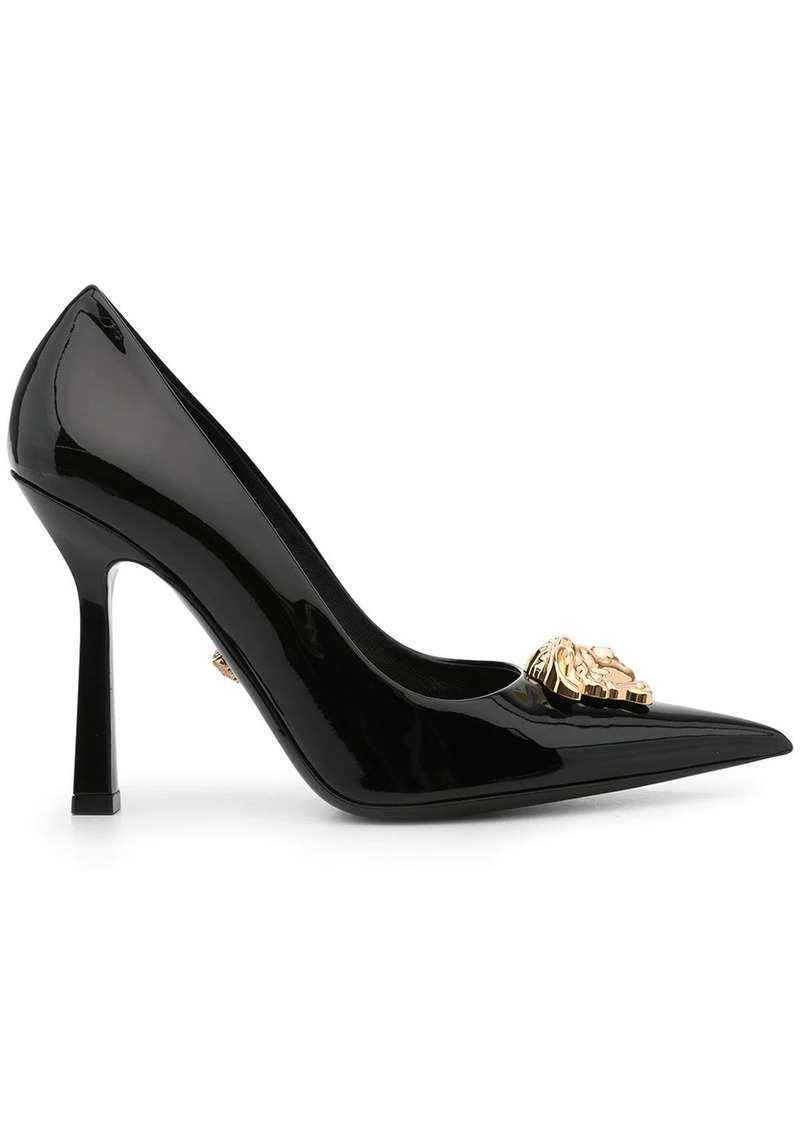 Versace La Medusa 105mm patent-leather pumps