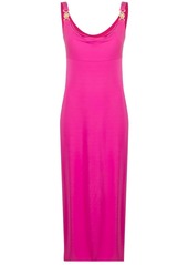 Versace Medusa plaque midi dress