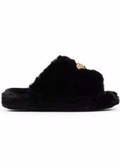 Versace Icon faux-fur slippers