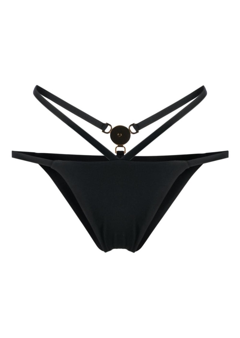 Versace Medusa-plaque strappy bikini bottoms