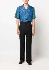 Versace Medusa-plaque tailored wool trousers