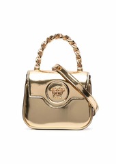 Versace La Medusa patent-leather mini bag