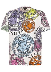 Versace Medusa Printed Cotton Crewneck T-shirt