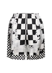 Versace Medusa Printed Silk Twill Shorts