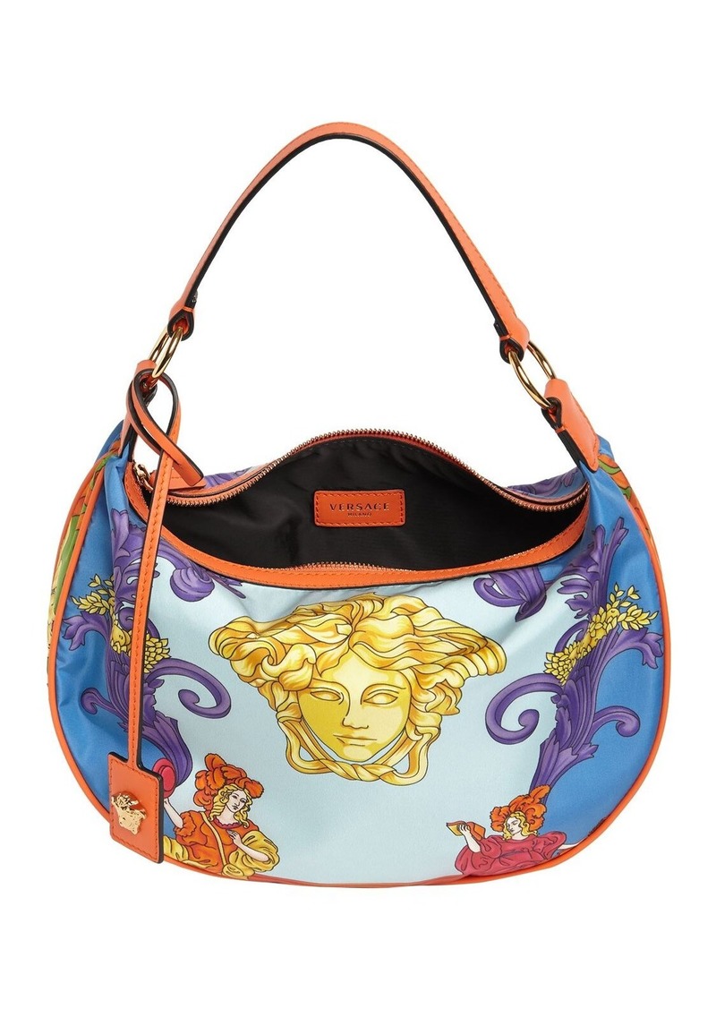 Versace Medusa Renaissance-Print Nylon Tote Bag