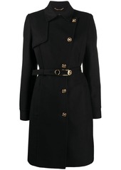 Versace Medusa safety pin button-up coat