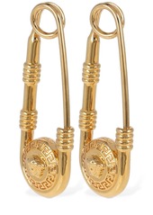 Versace Medusa Safety Pin Earrings