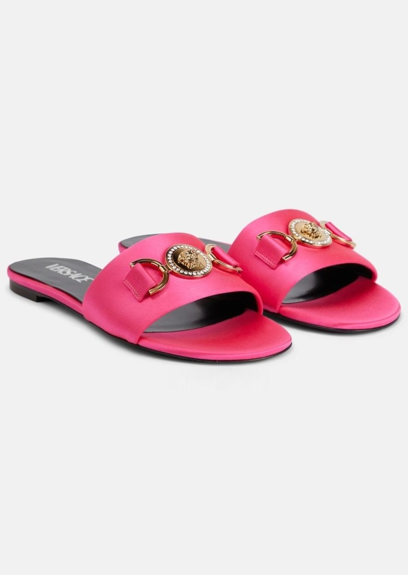 Versace Medusa satin sandals