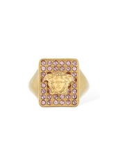 Versace Medusa Tiles Crystal Square Ring