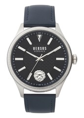 VERSUS Versace Colonne Leather Strap Watch