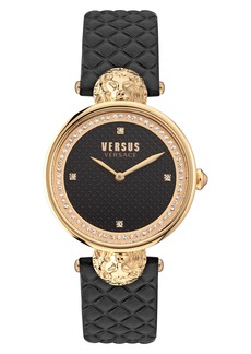 VERSUS Versace South Bay Leather Strap Watch