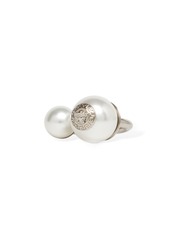 Versace Faux Pearl Ring
