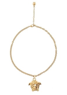 Versace Metal Chain Necklace with Medusa Pendant