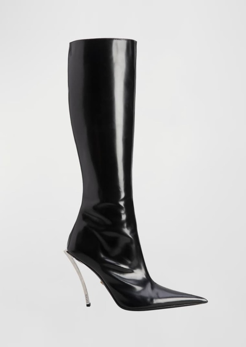 Versace Metal Heel Boots