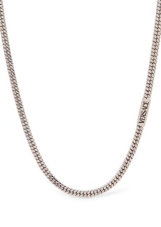Versace Metal Plaque Necklace