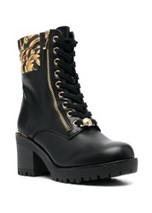 Versace Mia Garland-print 70mm ankle boots