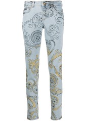 Versace mid rise skinny jeans