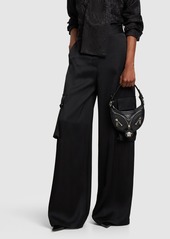 Versace Mini Hobo Leather Shoulder Bag